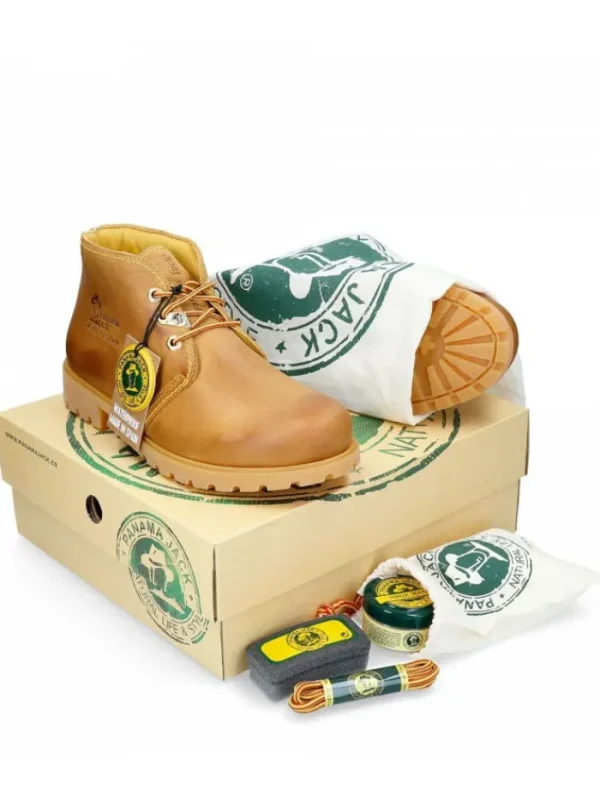 Hombre PANAMA JACK De Montaña | Impermeables-BOTA CAÑA BAJA BOTA PANAMA VINTAGE AMARILLO