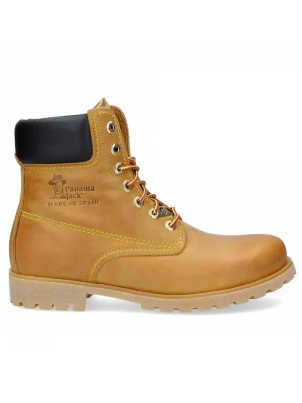 Hombre PANAMA JACK De Montaña | Impermeables-BOTA DE CORDONES PANAMA 03 C1 VINTAGE AMARILLO