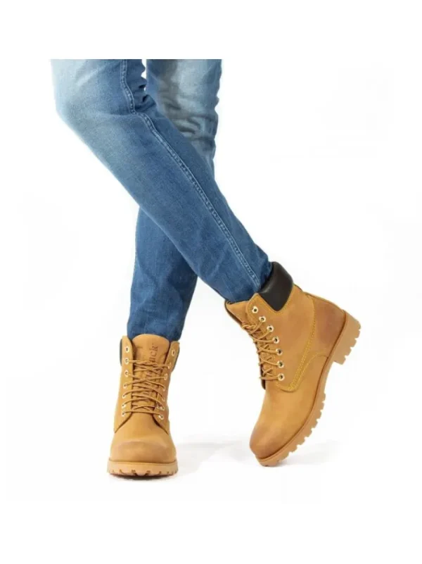Hombre PANAMA JACK De Montaña | Impermeables-BOTA DE CORDONES PANAMA 03 C1 VINTAGE AMARILLO