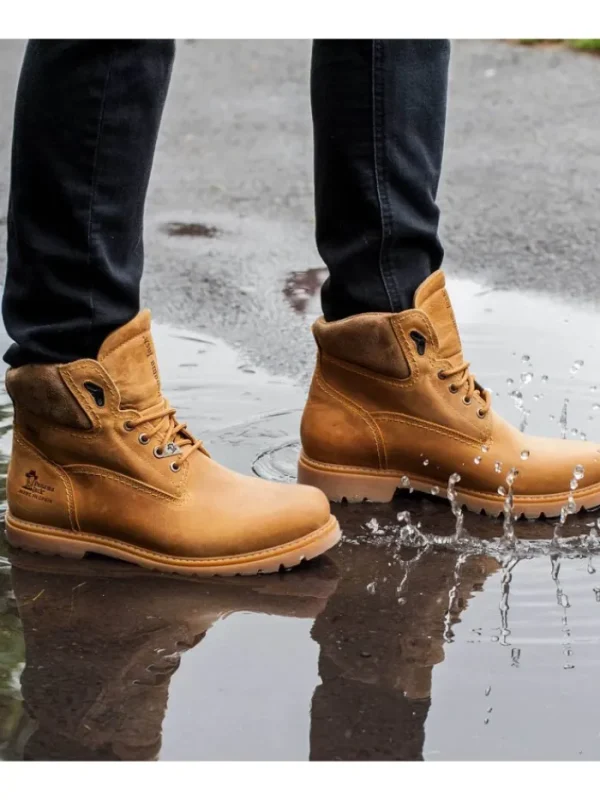 Hombre PANAMA JACK De Montaña | Impermeables-BOTAS DE MONTAÑA CON GORE-TEX AMUR GTX C4 VINTAGE AMARILLO