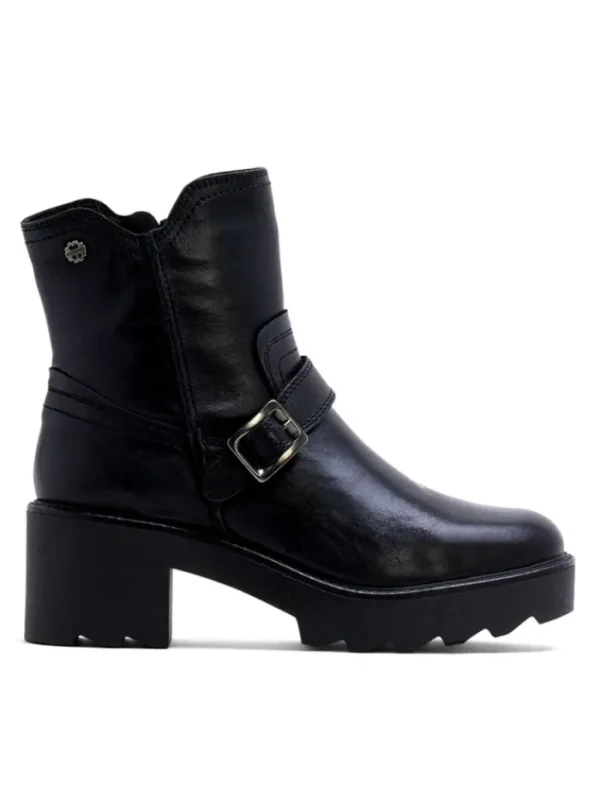 Mujer PORRONET Casual-BOTINES DE PIEL CON CREMALLERA NEGRA MALIA 4672