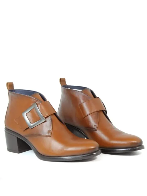 Mujer DORKING Casual-BOTINES DE TACÓN LEXI 9178 CUERO