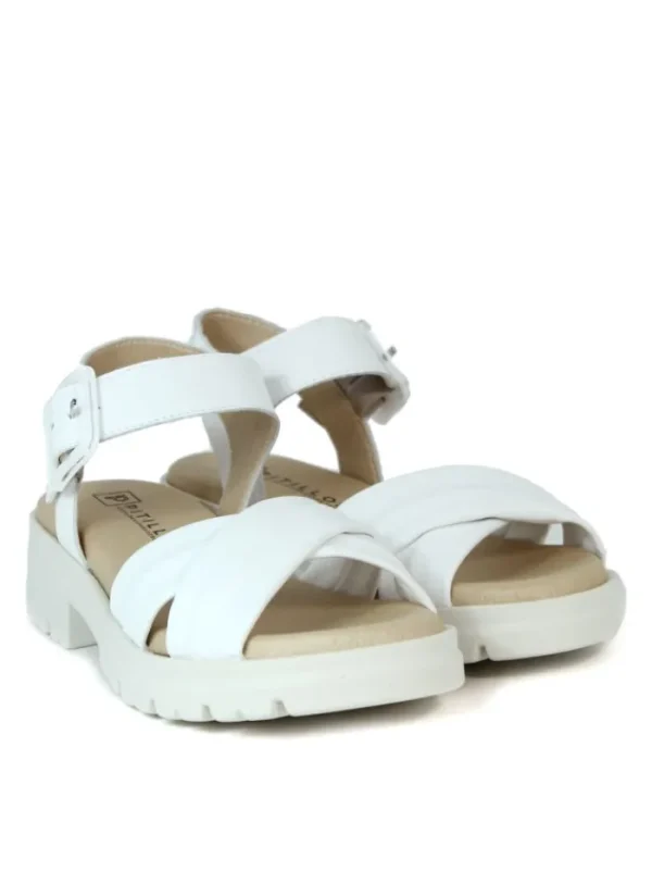 Mujer PITILLOS Planas-SANDALIAS CÓMODAS DE ESTILO CASUAL 2832 BLANCO